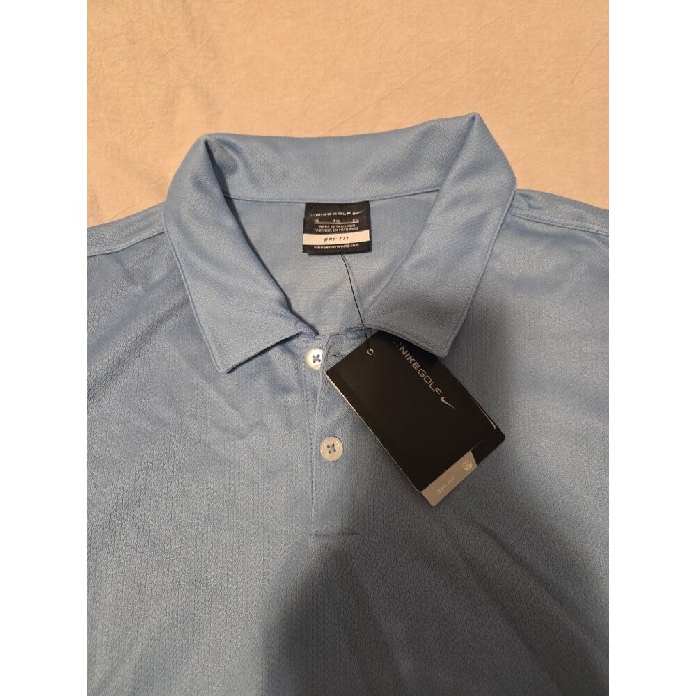 NEW Nike Golf Blue Dri-Fit Polo Shirt XL Latrobe 2012 Embroidery Preppy Tennis - Picture 6 of 8